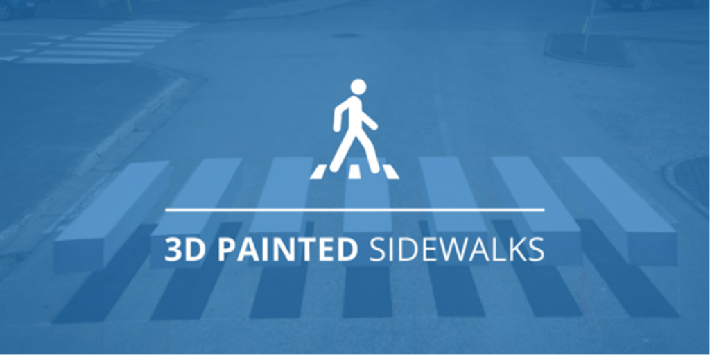 3D Painted Crosswalks
